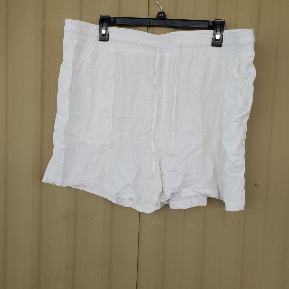 LoCoowal White Shorts Size XXL